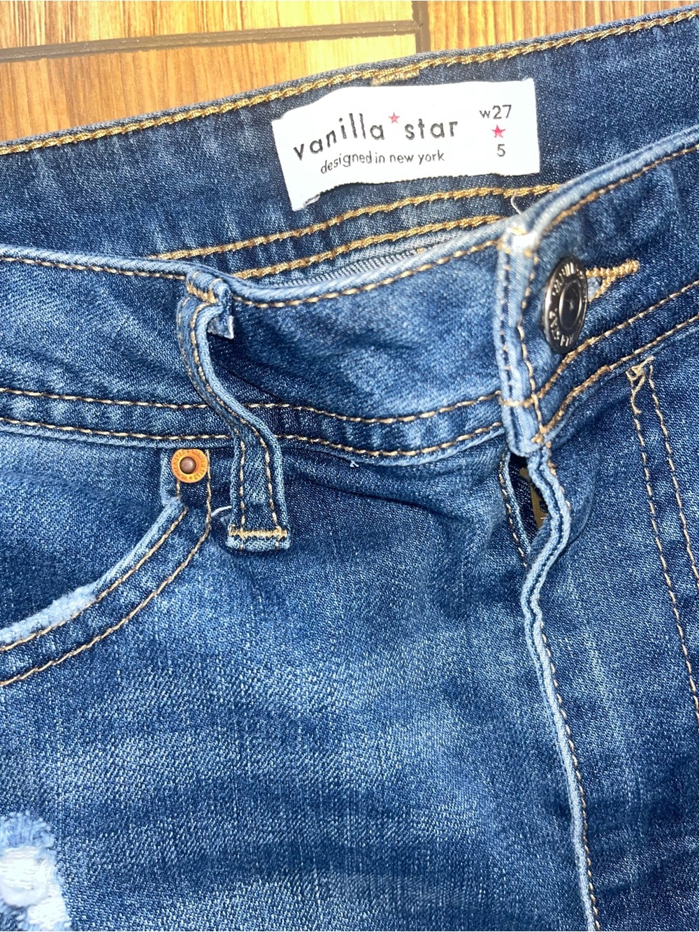 Vanilla Star High Rise Distressed Jeans Size 5 - Picture 3 of 6